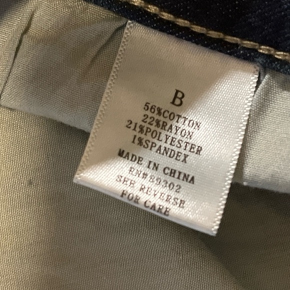 A Beautiful Soul Short Denim Boho Stonewashed Costal Cowgirl Skirt Sz 18/20 NWT - Picture 9 of 11